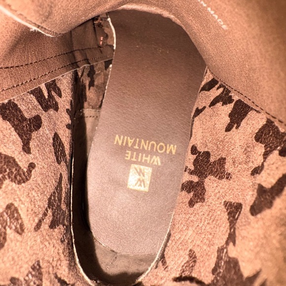 White Mountain Boots Women 8M Dorian Burgundy Lace Up Side Zip Combat Ankle Boot - Picture 12 of 13